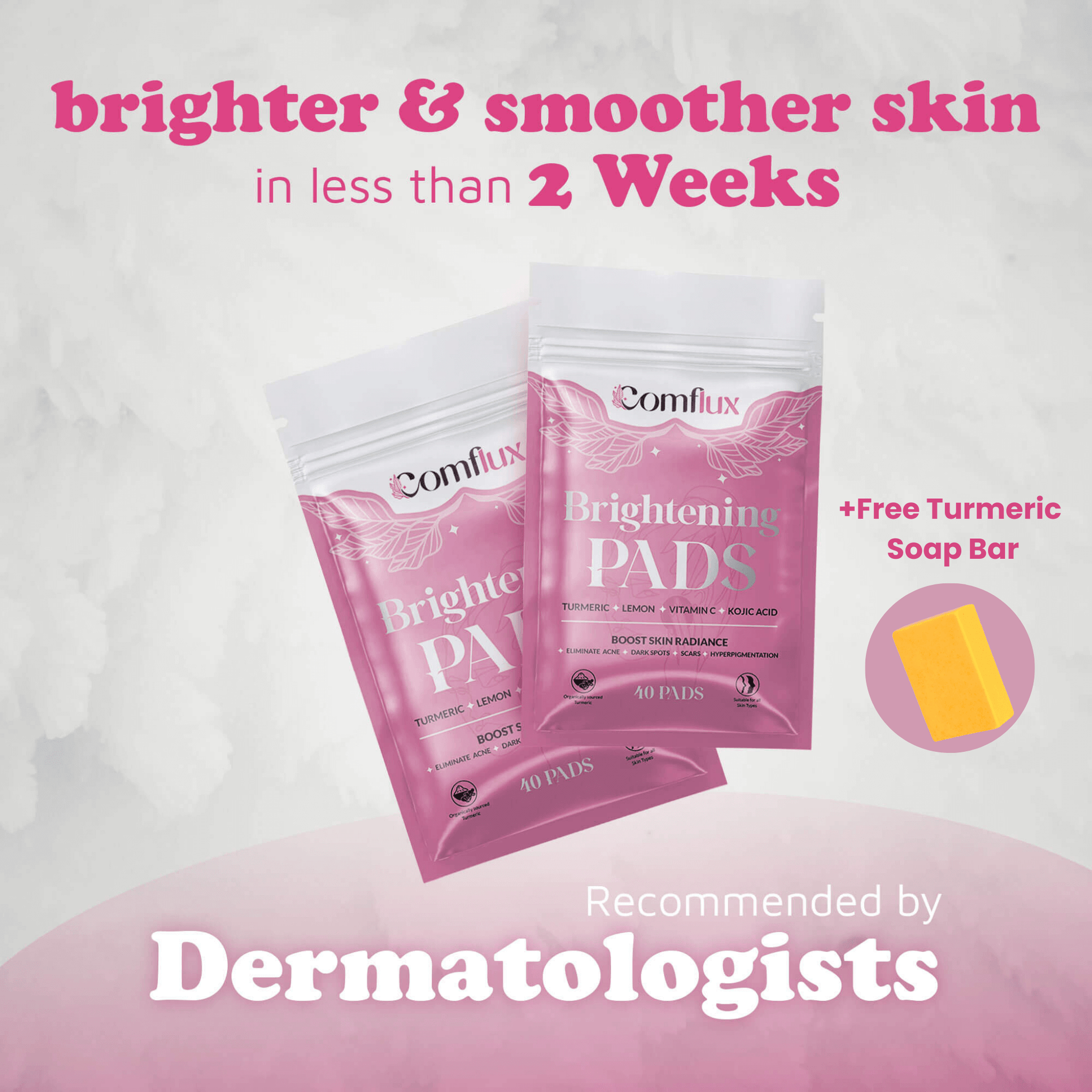Brightening Turmeric & Kojic Acid Pads