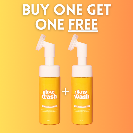 Glo Wash Turmeric & Kojic Acid - Buy One Get One FREE