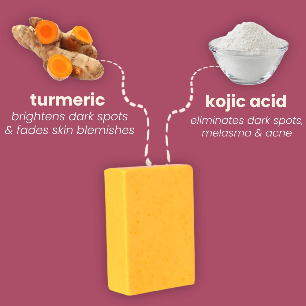 kojic acid & turmeric soap bar - Comflux